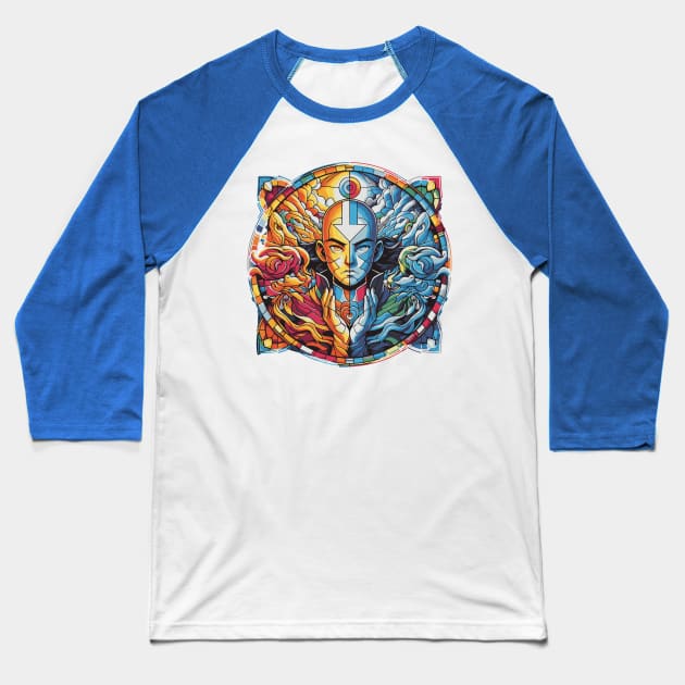 aang as the last air bender in battle position Baseball T-Shirt by whatyouareisbeautiful